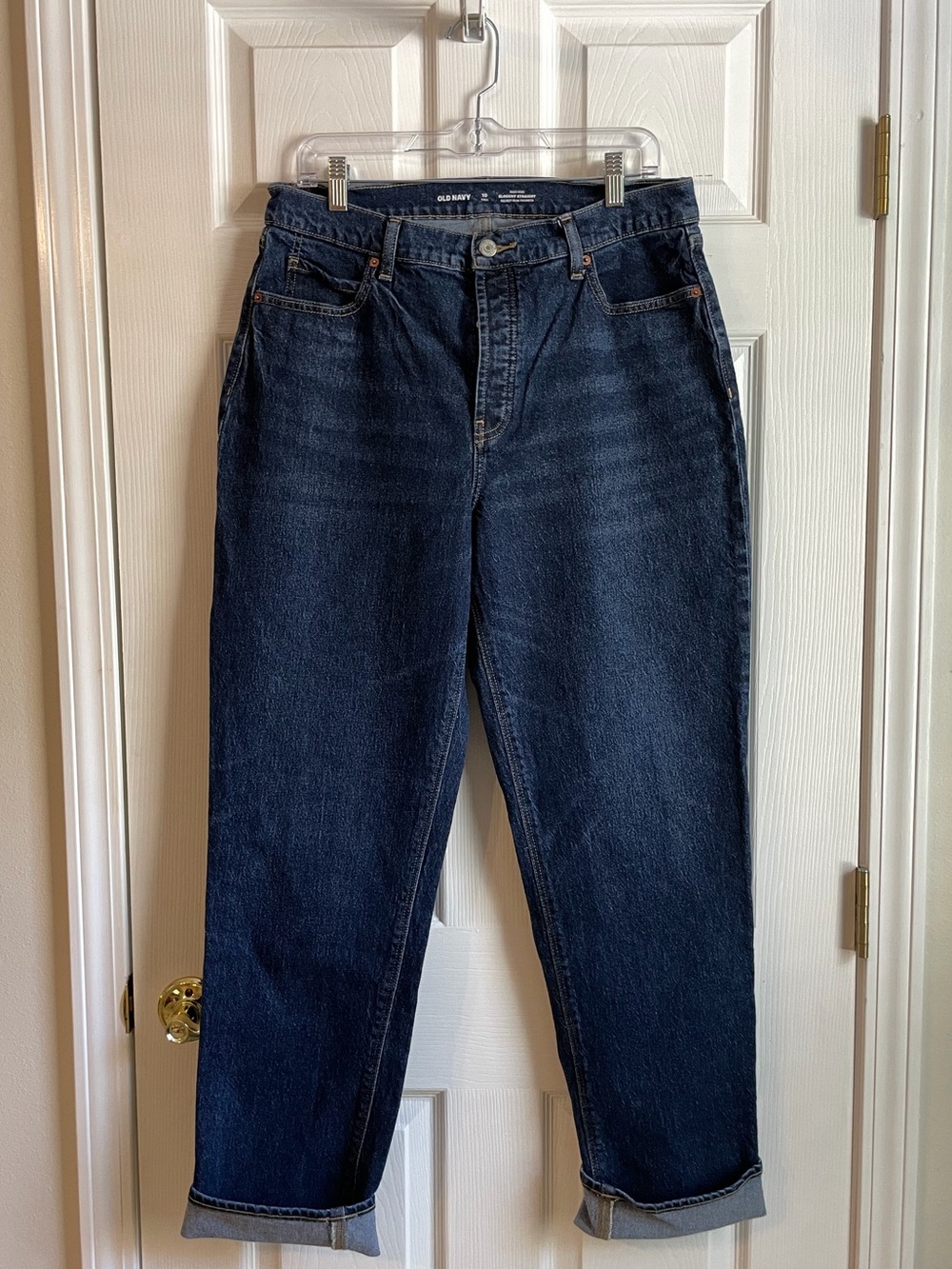 Old Navy Slouchy Straight Jeans, Size 10 Tall